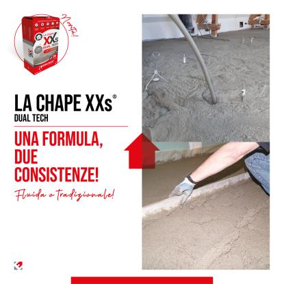 UN SOLO MASSETTO, DUE TECNOLOGIE DI POSA: ARRIVA LA CHAPE XXS® DUAL TECH