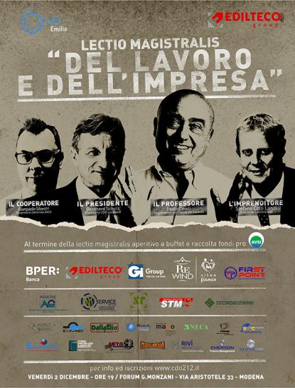 LECTIO MAGISTRALIS "DEL LAVORO E DELL'IMPRESA"