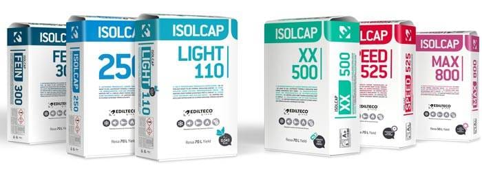 Premiscelati della linea Isolcap di Edilteco